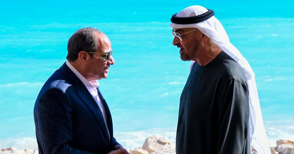 السيسي وبن زايد في العلمين