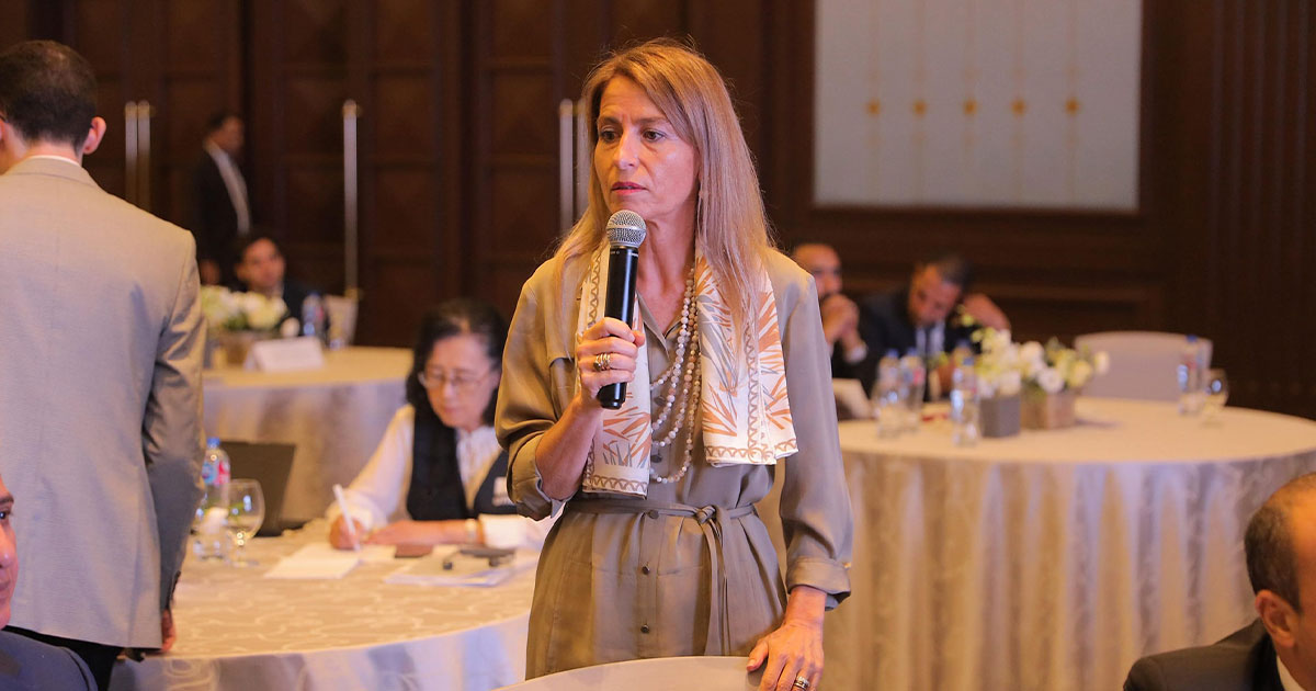 الدكتورة/ نوريا سانز، المديرة الإقليمية لمكتب اليونسكو بالقاهرةِ