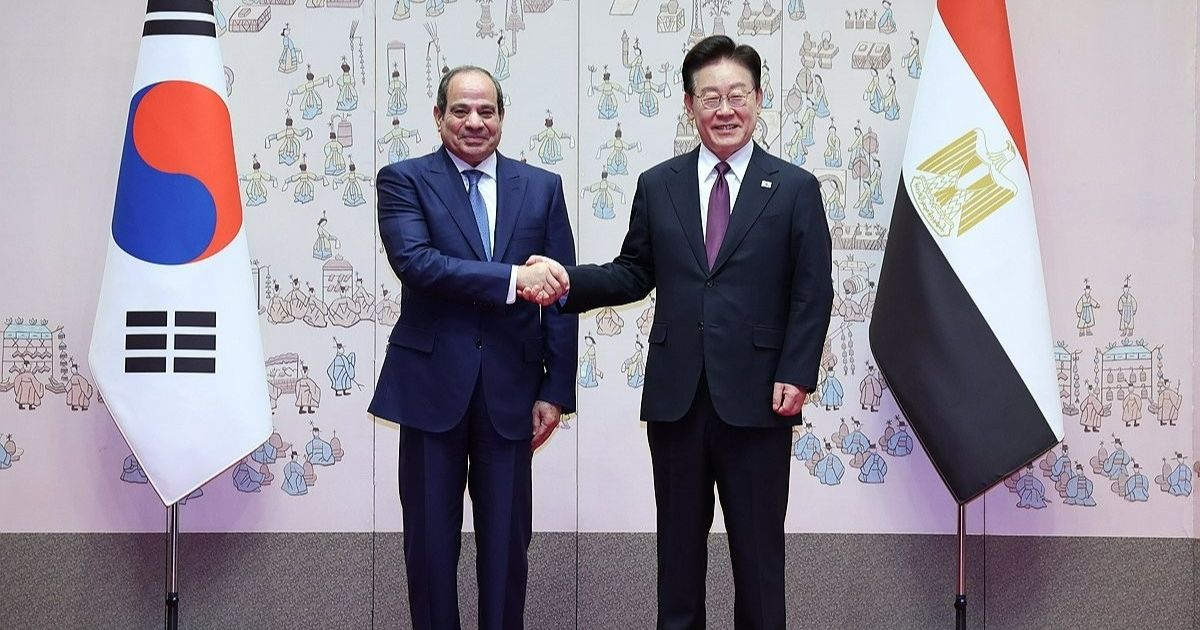 الرئيس السيسي ورئيس جمهورية كوريا